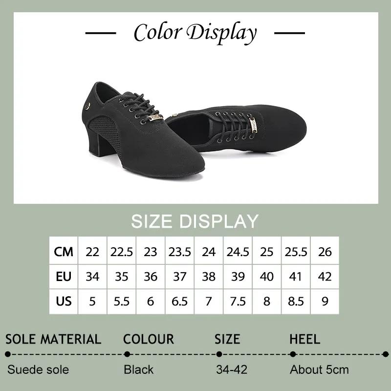 Femmes chaussures de danse noir moderne salle de bal Salsa chaussures de danse garçons Latin Jazz ch
