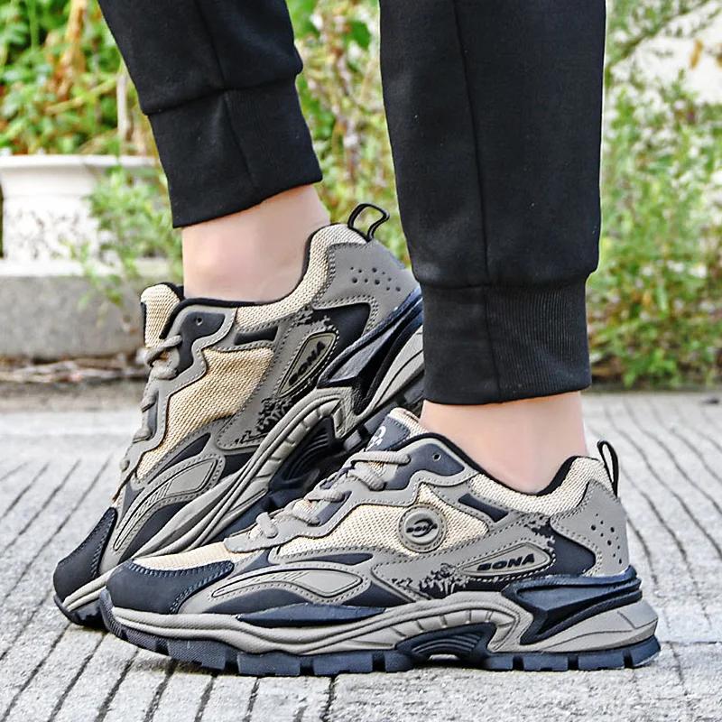 BONA – chaussures de course antidérapantes pour hommes, baskets de Sport légères et décontractées, d