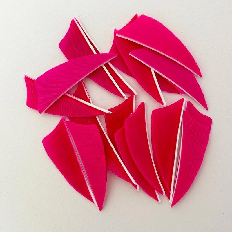 50 pièces de plumes de dinde IBOUNFOX de 2 pouces pour l'ajustement des flèches de tir à l'arc, aile