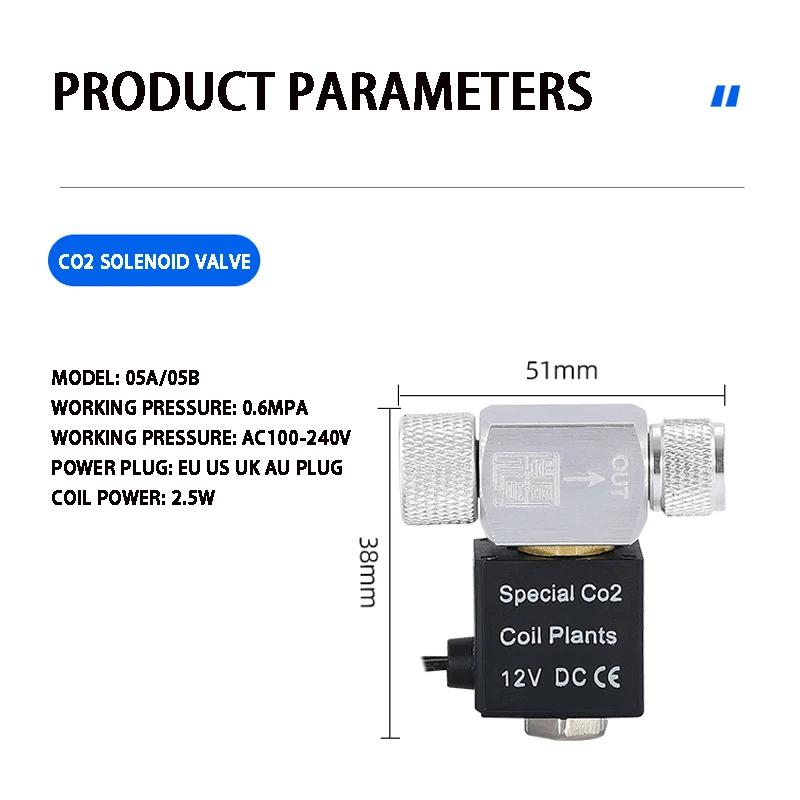 ZRDR – régulateur d'électrovanne Co2 pour Aquarium, 110V-220V, basse température, vanne magnétique é