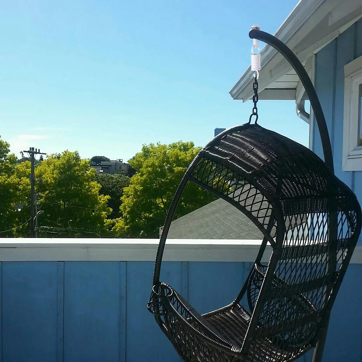 Crochet à ressort en acier inoxydable, pièces de hamac, mousqueton pivotant de remplacement, ensembl