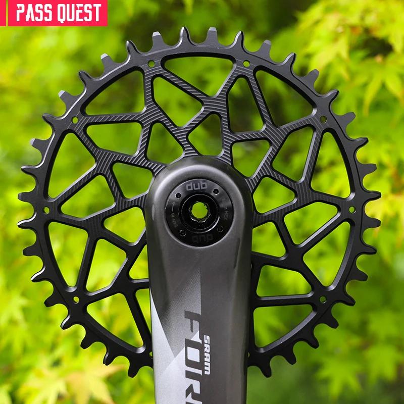 PASS QUEST 3mm Offest VTT 8-Bolt Plateau Dents étroites et larges Monture directe Vélo Roue à chaî