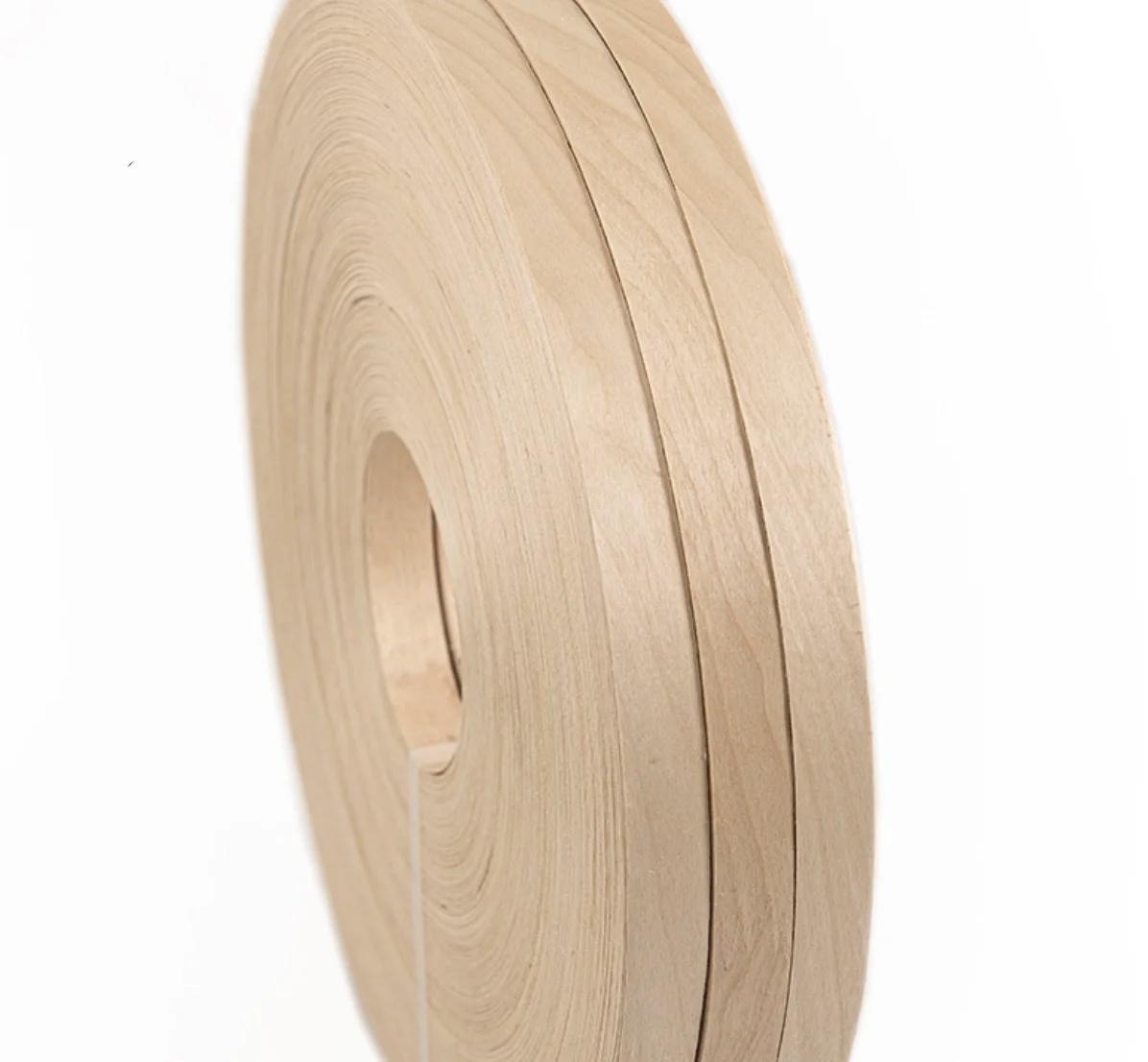 Bande de chant naturel, 50m de largeur, 20-40mm d'épaisseur 0.5mm, feuilles de placage de bois