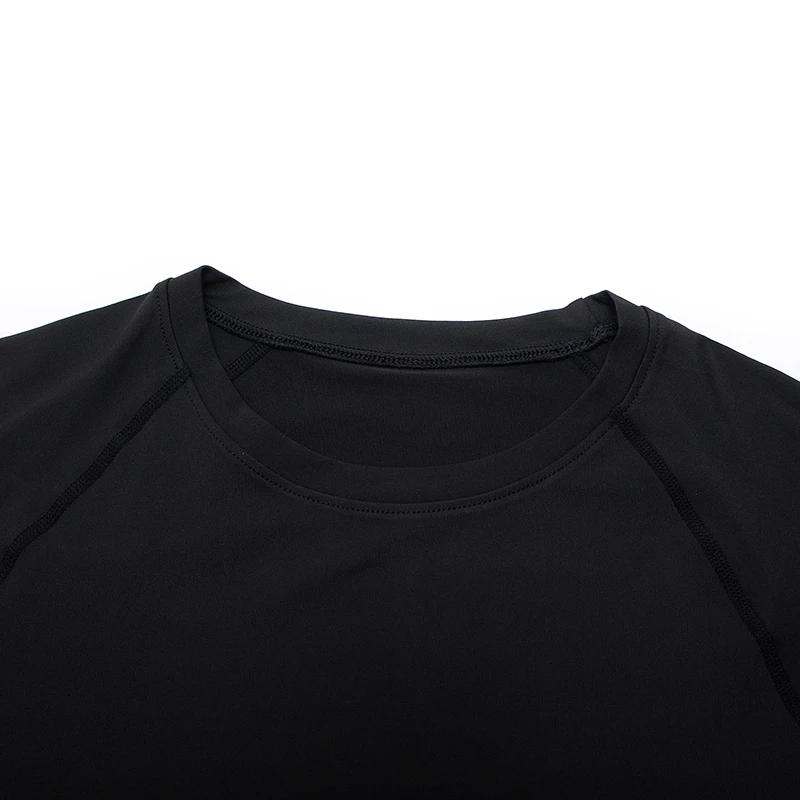 Hommes course Compression T-shirt manches longues Sport t-shirts Gym Fitness sweat mâle Jogging surv