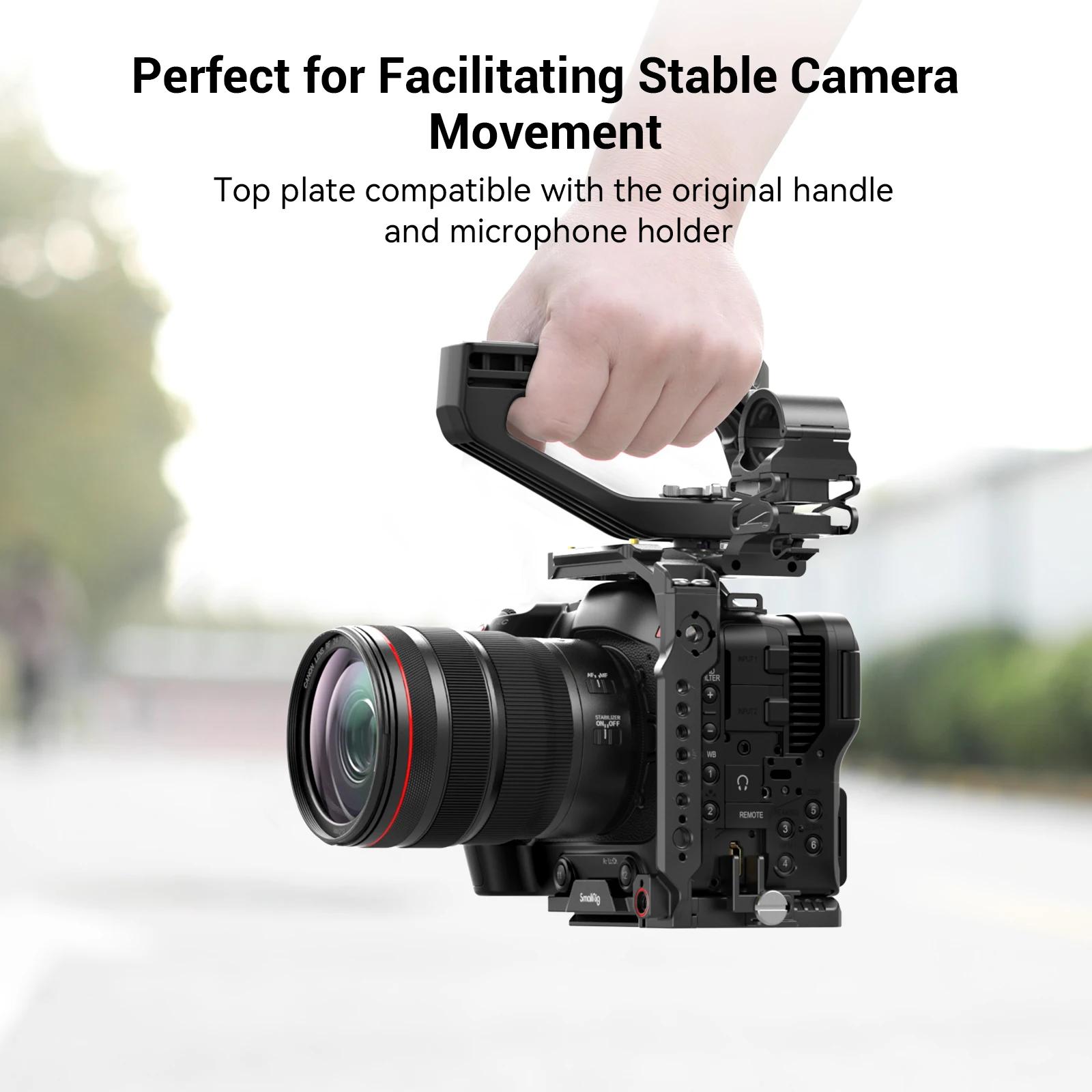 Kit portable de Cage de caméra SmallRig pour EOS C70 pour Canon avec ARRI 3/8 "-16 trous, Supports p