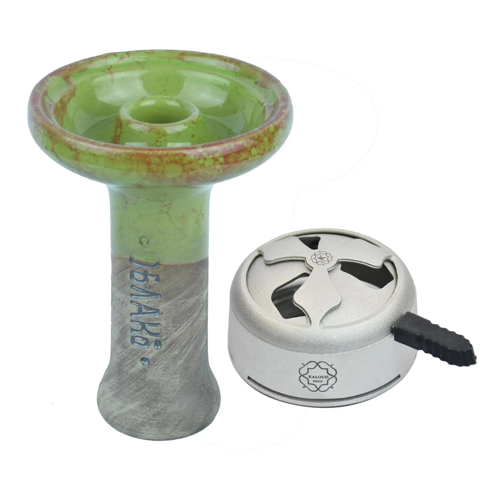 Bols à narguilé en céramique glaçure de couleur, support de charbon de bois pour tabac Shisha, systè