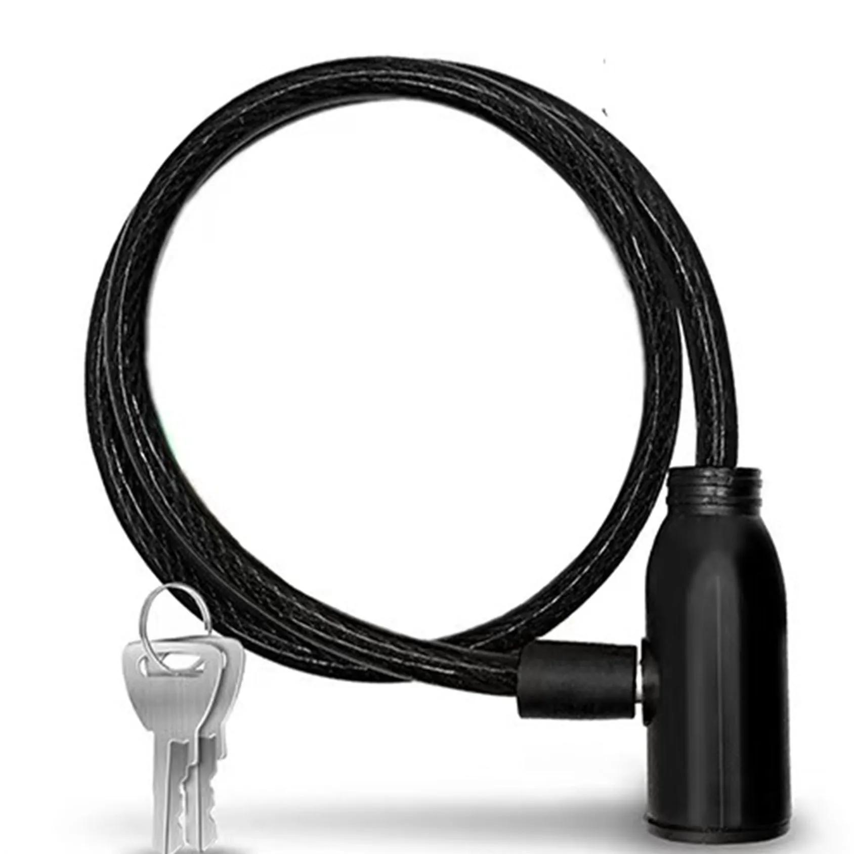 Serrure de vélo avec 2 clés – Câble en acier antivol durable pour vélos, scooters électriques et plu
