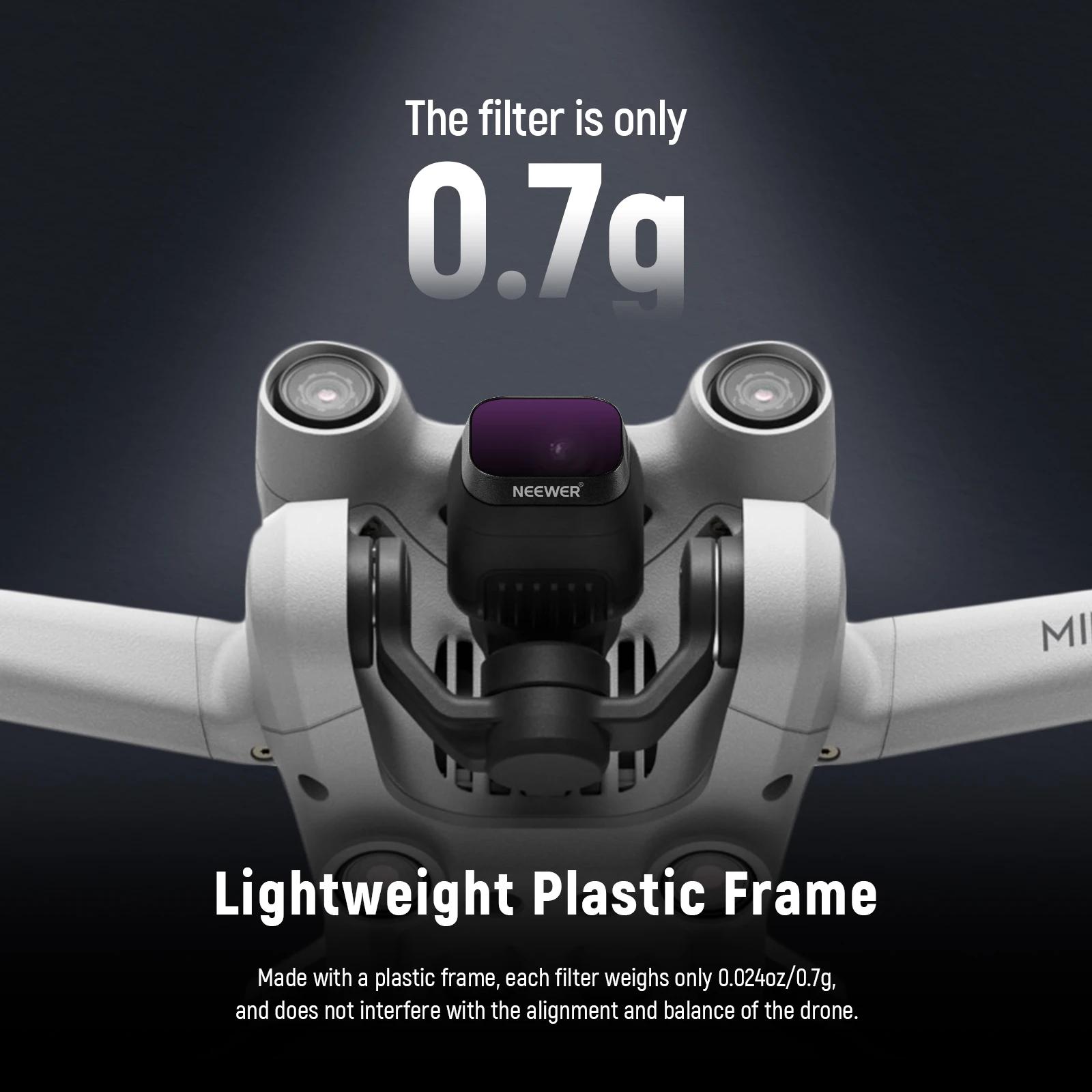NEEWER – ensemble de filtres ND compatibles avec DJI Mini 3/Mini 3 Pro, paquet de 6, filtre à densit