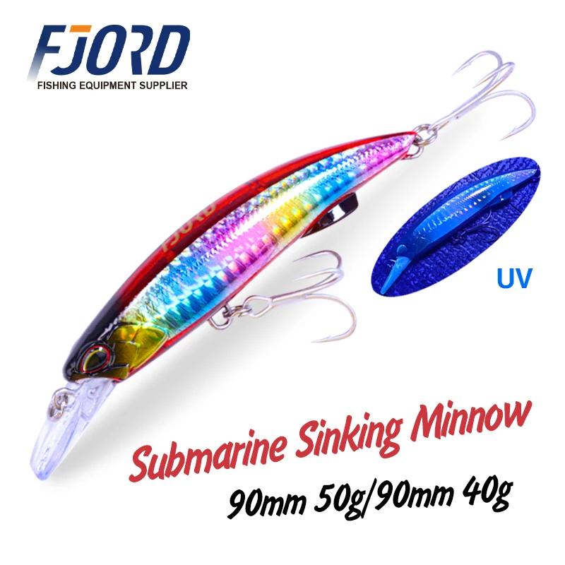 FJORD 90mm 40g 50g leurre de pêche dur coulant vairon manivelle appât professionnel qualité appât ar
