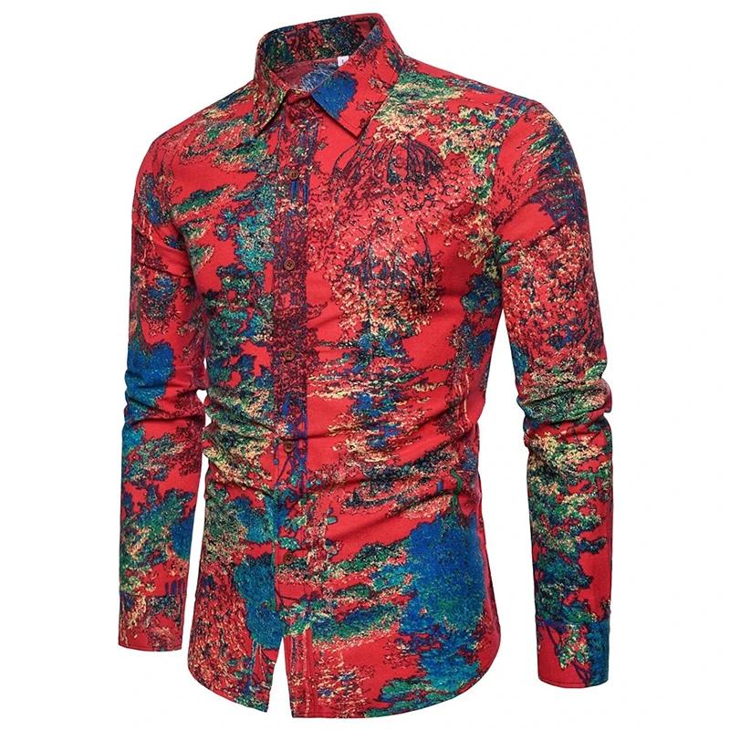 Chemise d'athlétisme à manches longues pour hommes, impression 3D, graphique d'art abstrait, mode, c