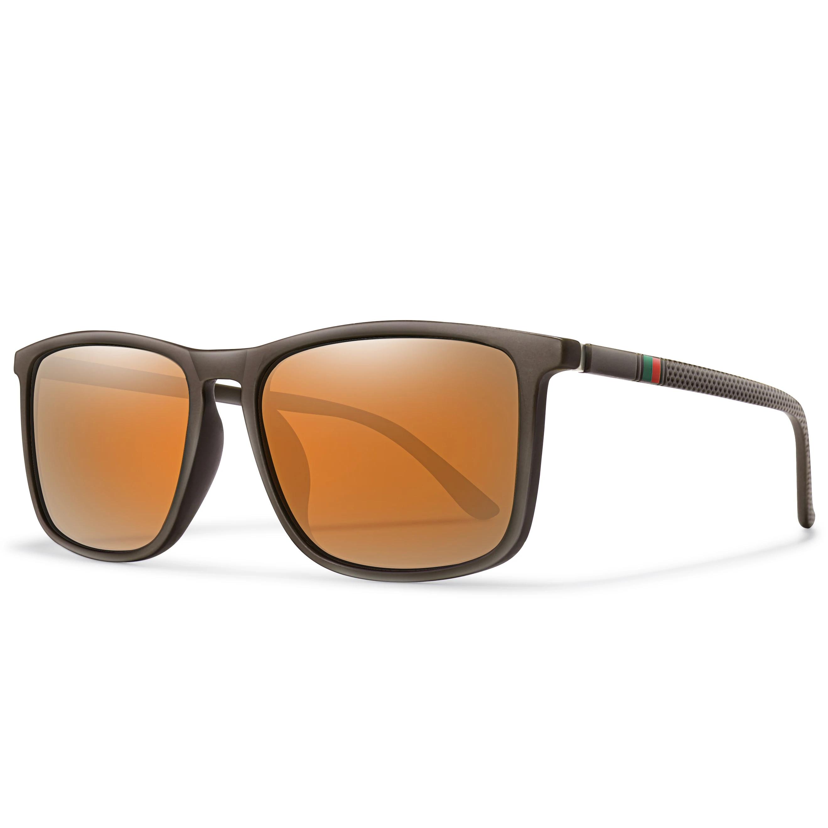 Lunettes de soleil carrées polarisées pour hommes et femmes, lunettes pour hommes, lunettes de pêche