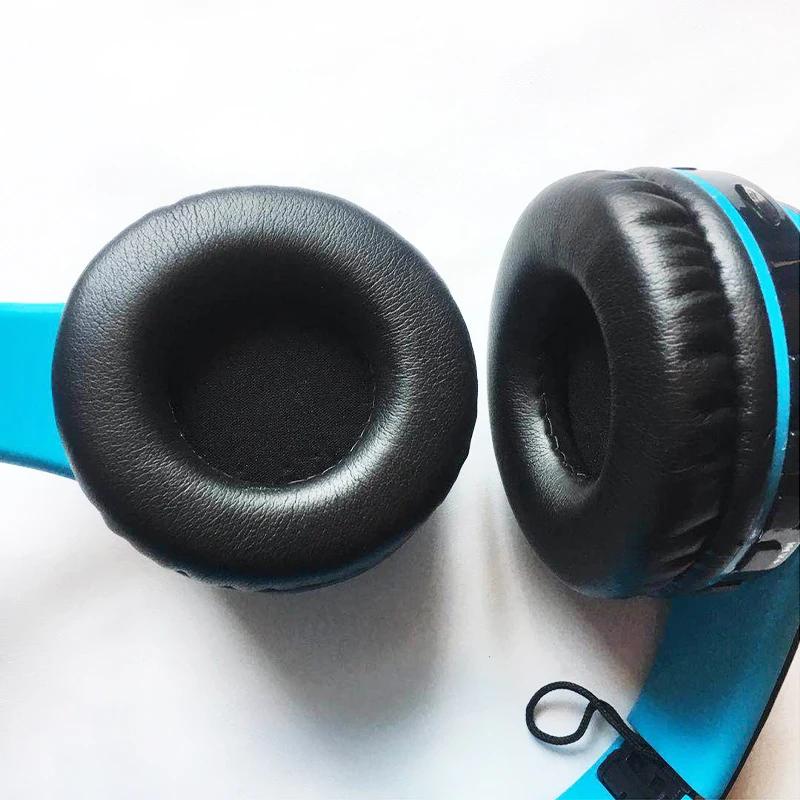 Coussinets d'oreille en mousse de cuir éponge pour casque, housses de coussin, 40mm, 50mm, 55mm, 60m