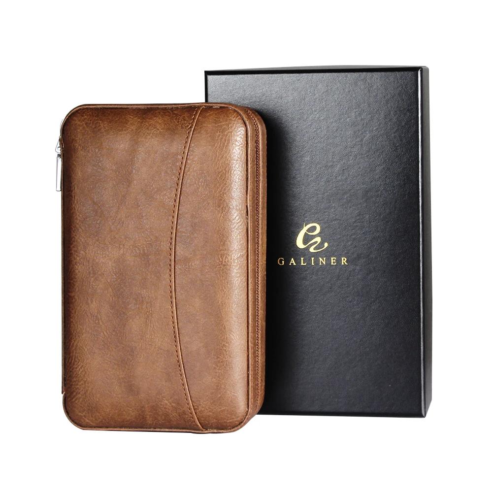 GALINER-Boîte à cigares en cuir avec accessoires, étui de voyage portable pour humidificateur, suppo