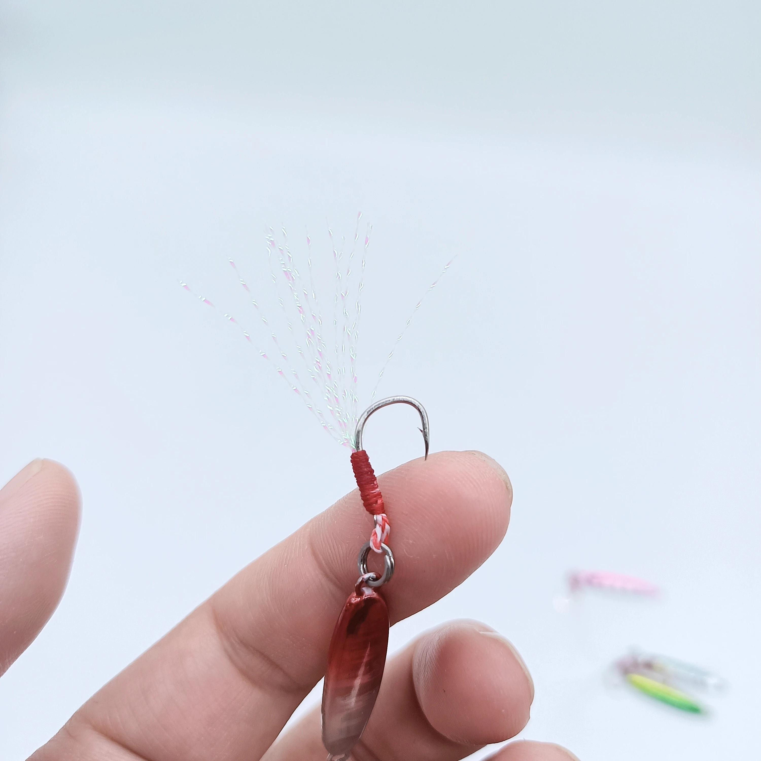HOOFISH 1 pièces microjigging leurre de pêche 5.5g/32mm Mini gabarit appât Isca gabarit artificiel a