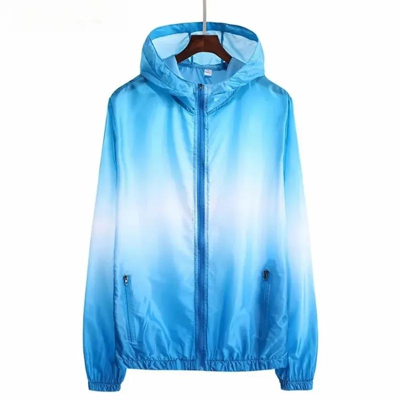 Veste de course légère Rongkun à capuche - Résistante aux UV pour randonnée et cyclisme d'été