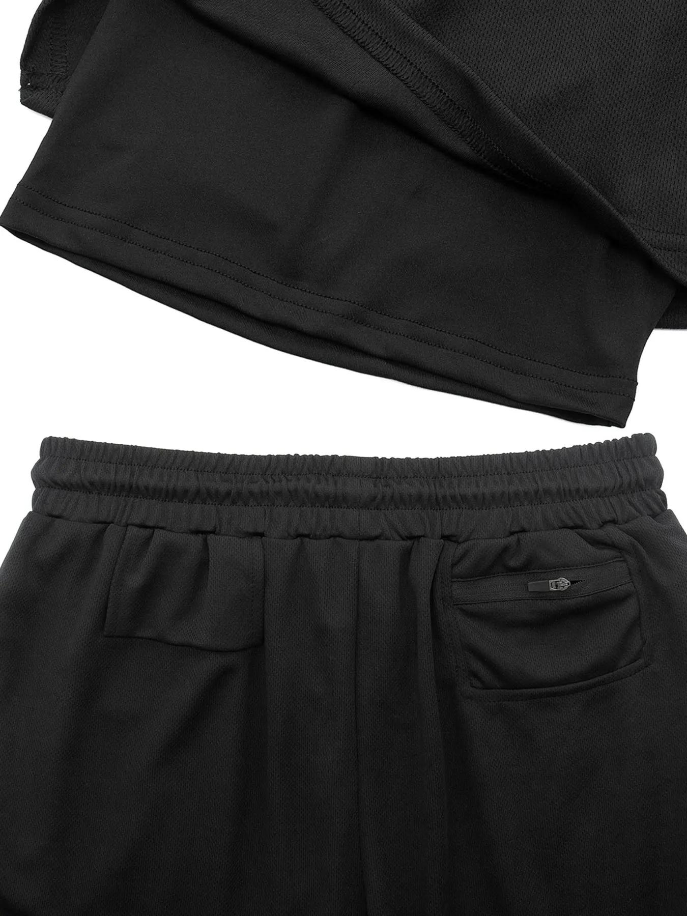 Short course homme 2 en 1 compression - Poche sécurisée pour salle de sport et entraînement intensif