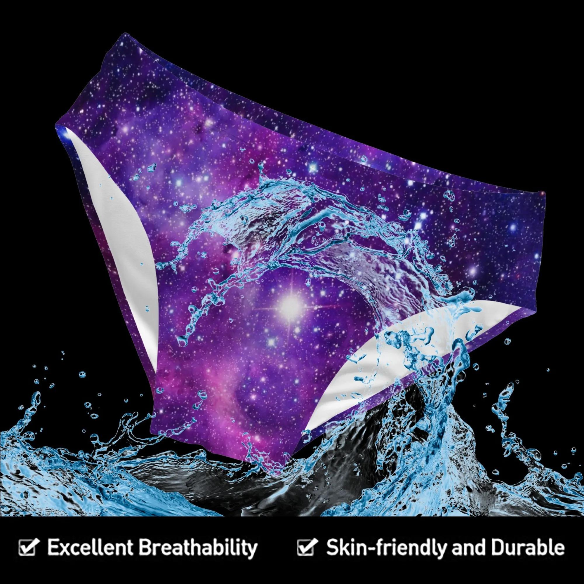 Galaxy Starry Sky – maillot de bain sexy pour hommes, léger et confortable, slip de plage, short de