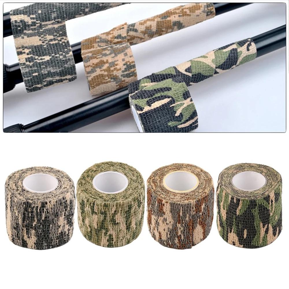Ruban Camouflage Invisible 4,5 m pour Extérieur, Réutilisable, Auto-adhésif, pour Fusil de Chasse, T