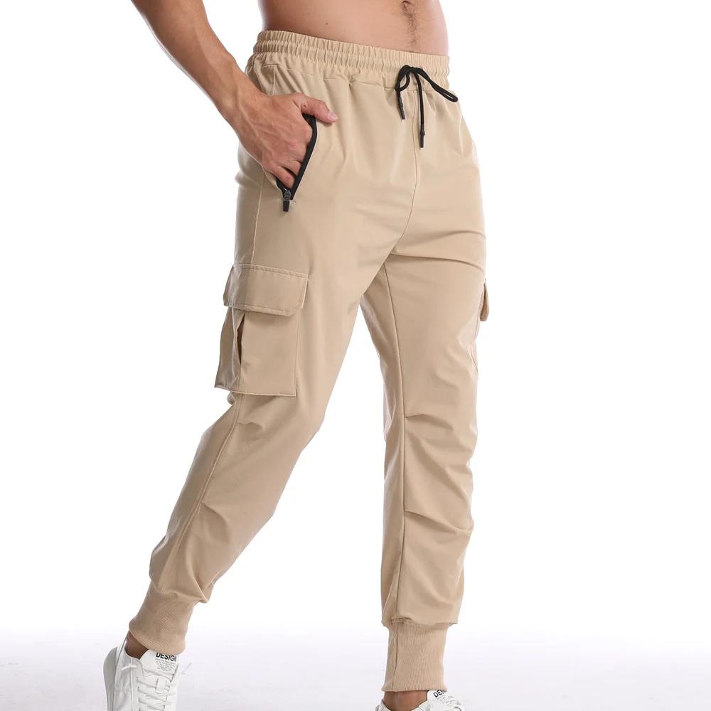 Pantalon de Sport camouflage pour hommes, pantalon de Fitness, fin, ample, extensible, à séchage rap