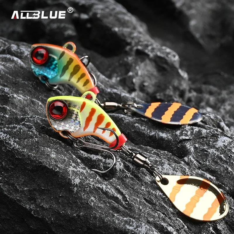 ALLBLUE CYCLONE Tail Spinner Metal Vib Shad Casting Shore Jig Vibration Jigging Blade Spoon Fishing