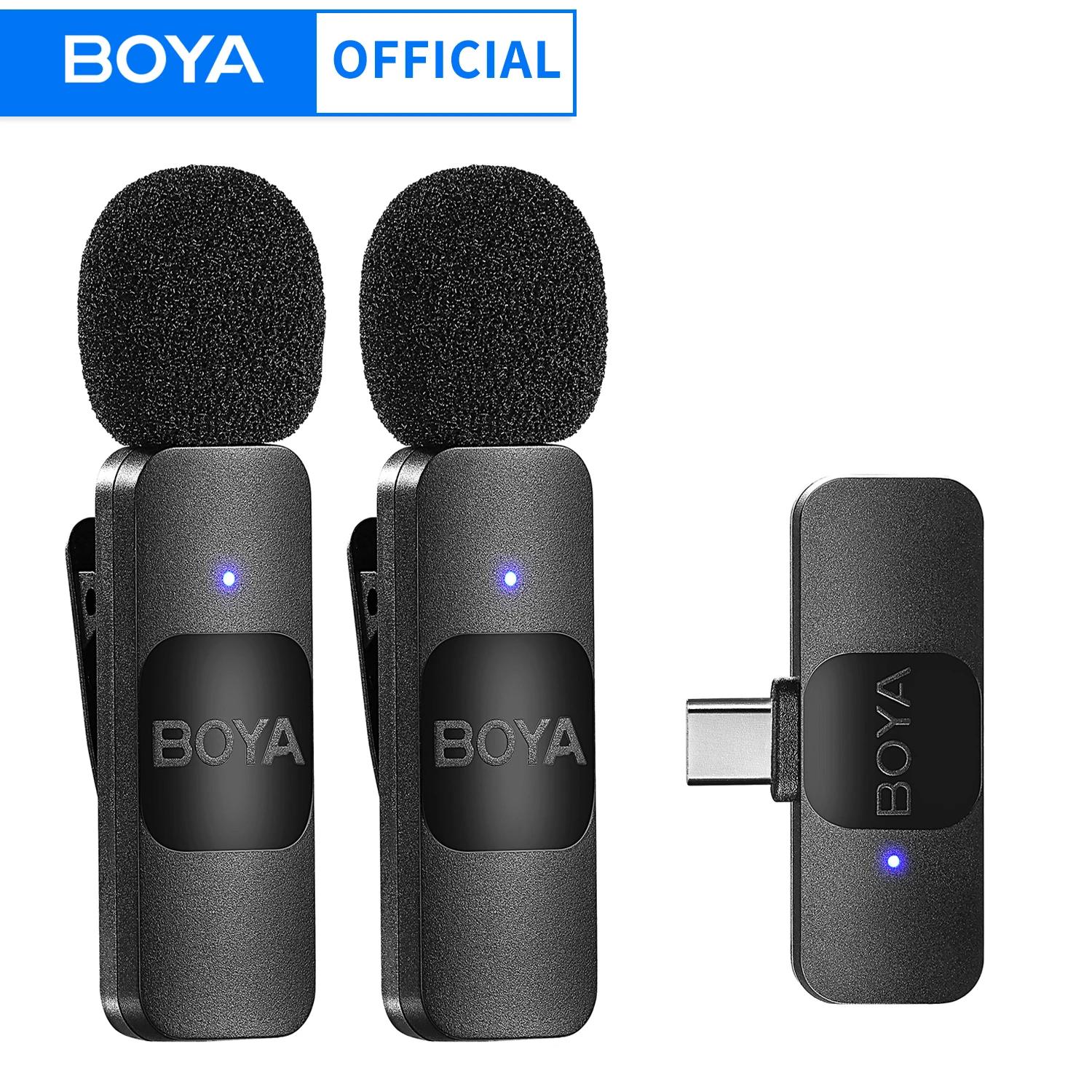 BOYA BY-V – Mini Microphone Lavalier professionnel sans fil, pour iPhone, iPad, Android, diffusion e