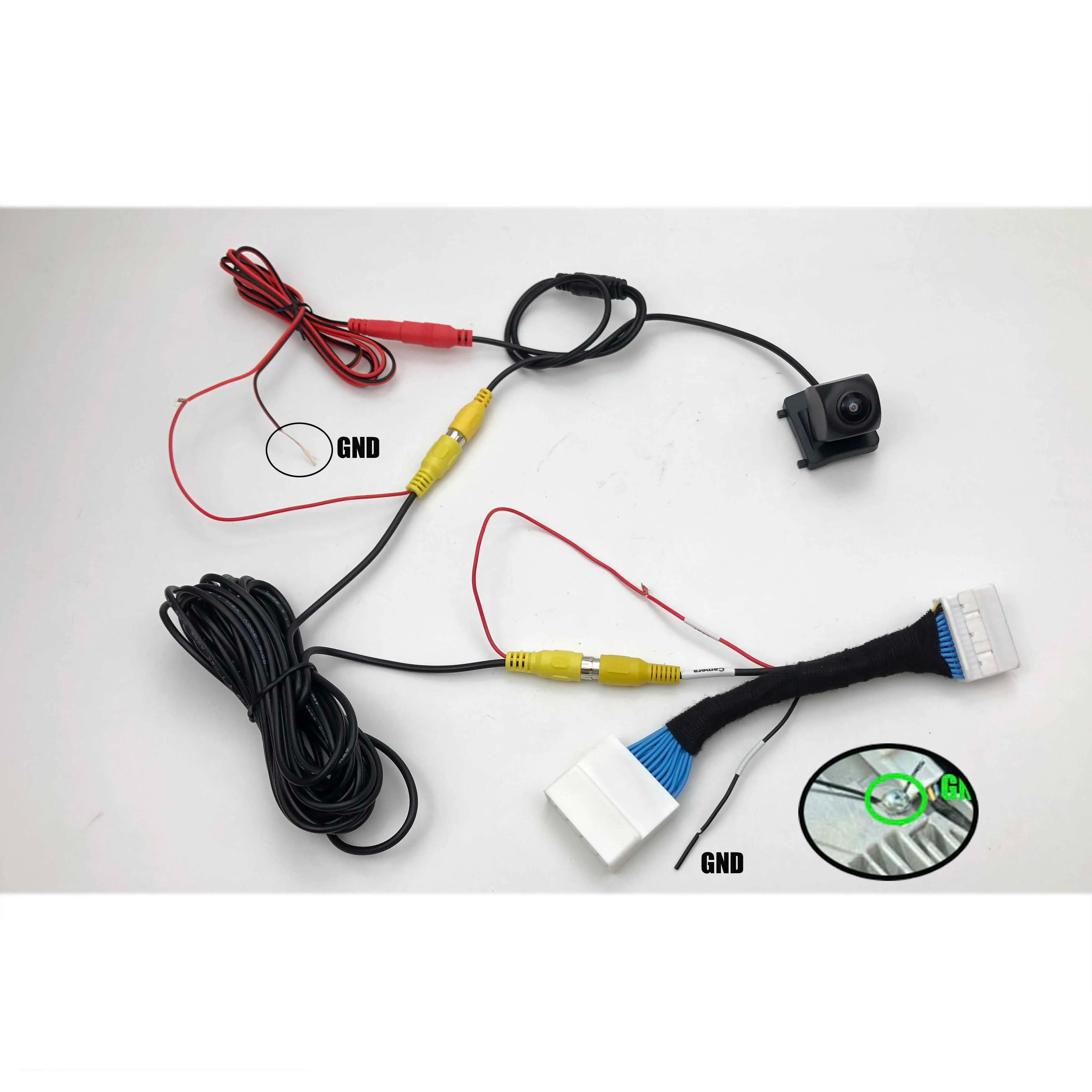 JIAYITIAN-Kit de câble adaptateur pour moniteur OEM, caméra de recul automatique HD CCD, Mazda 6 Ate