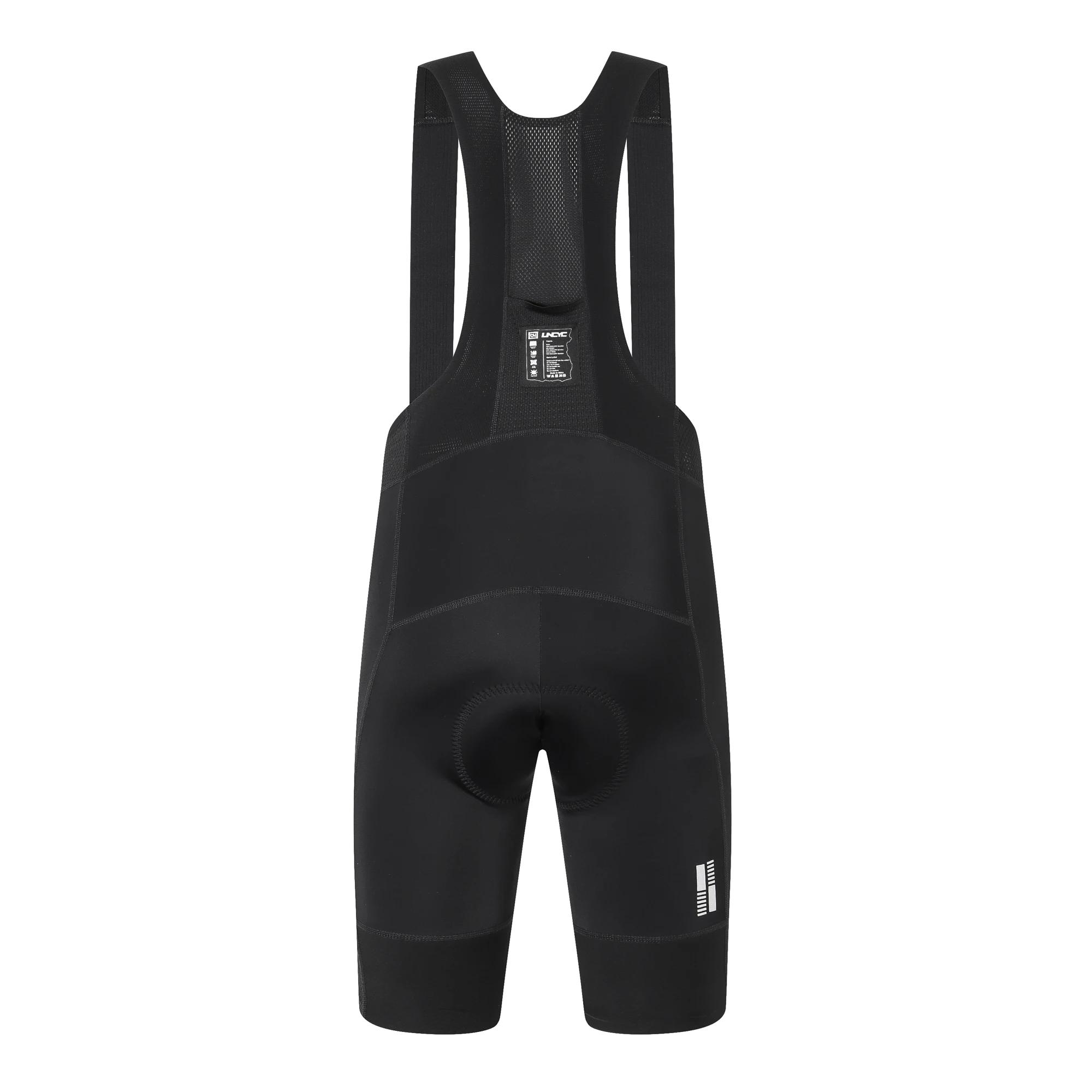 UNCYC-Cuissard à bretelles de cyclisme pour homme, collants de vélo noirs, coussretours de 8 heures,