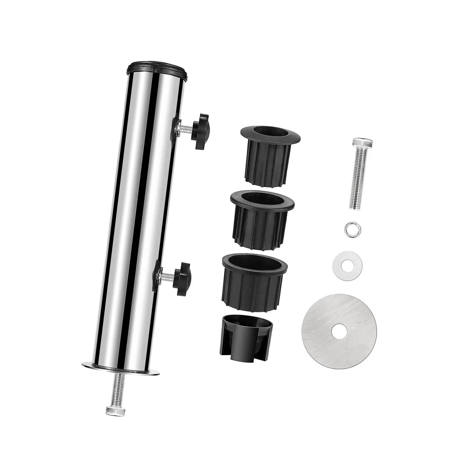 Support de base de parasol en acier robuste avec pince de fixation de rechange pour quais, pelouses,