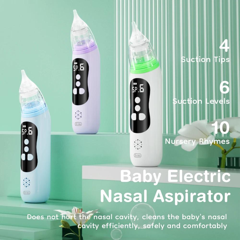 MAMIJOY – aspirateur Nasal électrique pour bébé, dispositif d'aspiration du nez avec embout en Silic