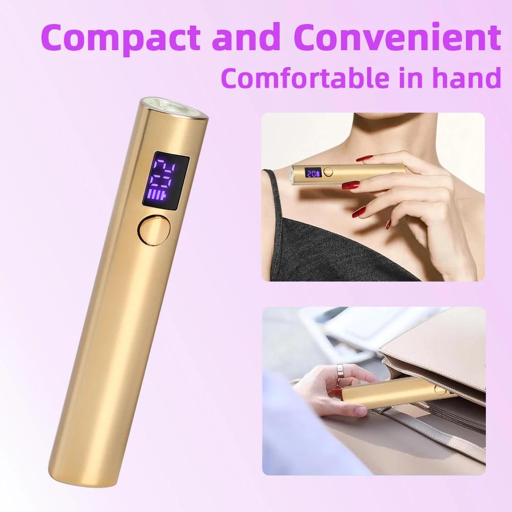 Sèche-Ongles Portable à vaccage Rapide, Mini Lampe UV LED, Outils de Salon à Domicile, Stylo de Lamp