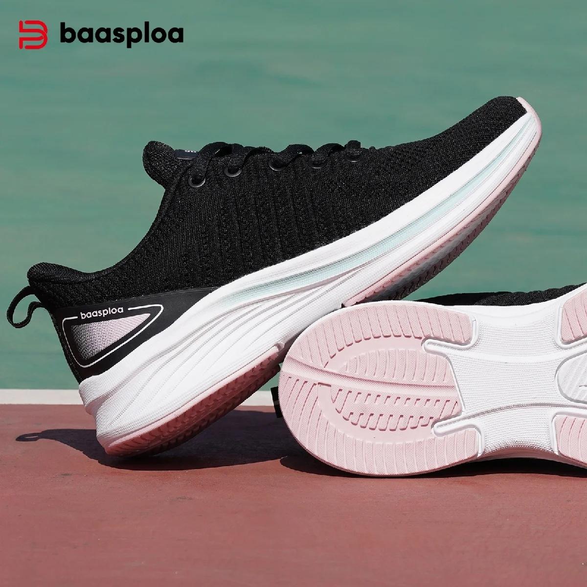 Baasploa femmes chaussures de course confort léger chaussures de Sport nouvelle maille respirant bla