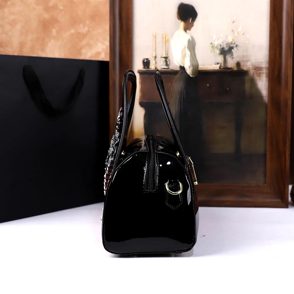 Sac à main à boulettes incrusté de diamants à la mode, nouveau style, sac pour maman élégante d'âge