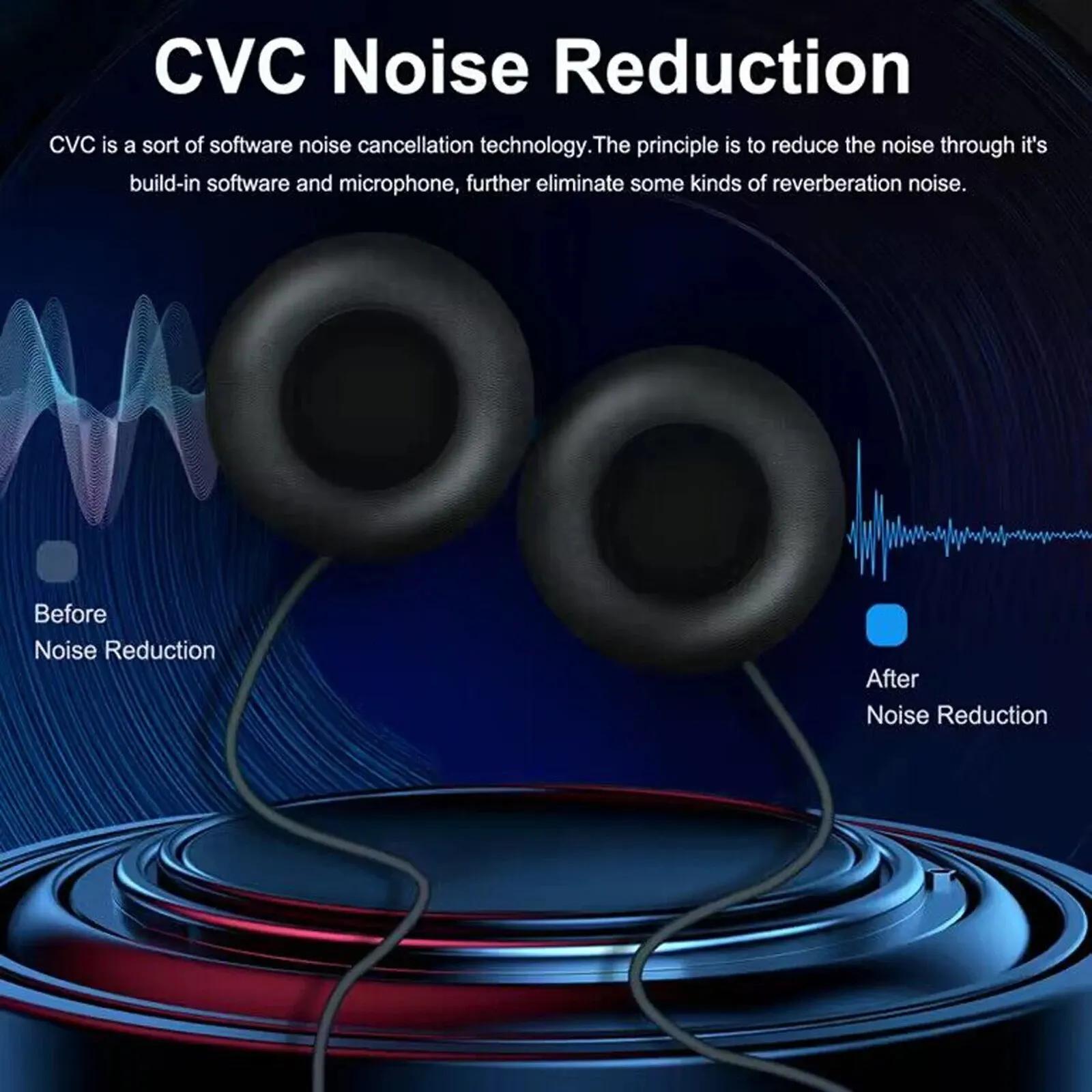 EJEAS 3.5mm Jack HiFi CVC Réduction Du Bruit Microphone Casque pour V6 Série Q2 Q7 V4 Plus Moto Blue