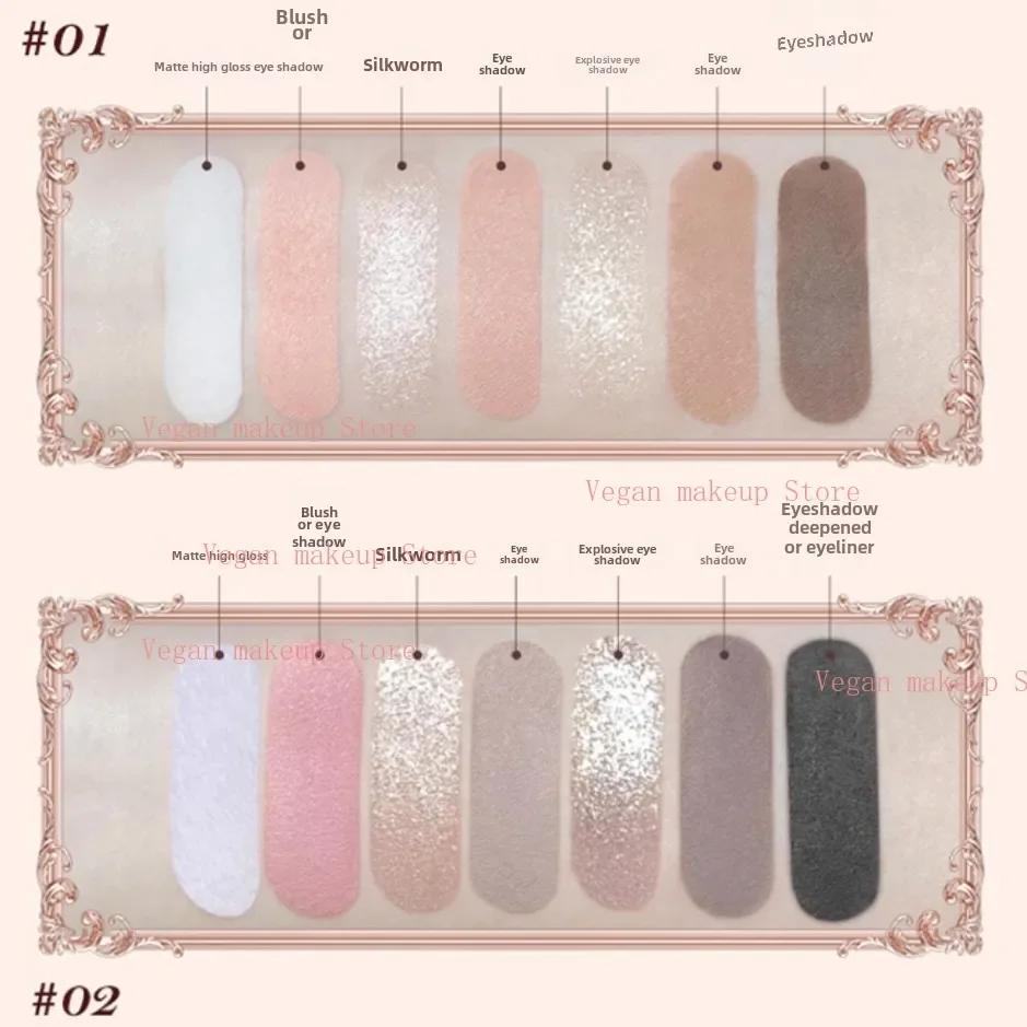 Flowerkaren fraise Cupidon Collection Palette de teint du visage Blush fard à paupières surligneur f