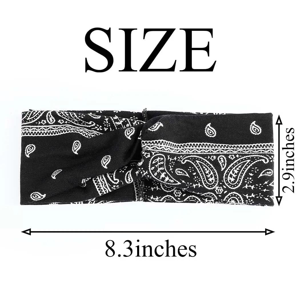 1pc bandeau pour femmes extensible large bandeau noué bandeau pour Yoga course sport bandeau femmes