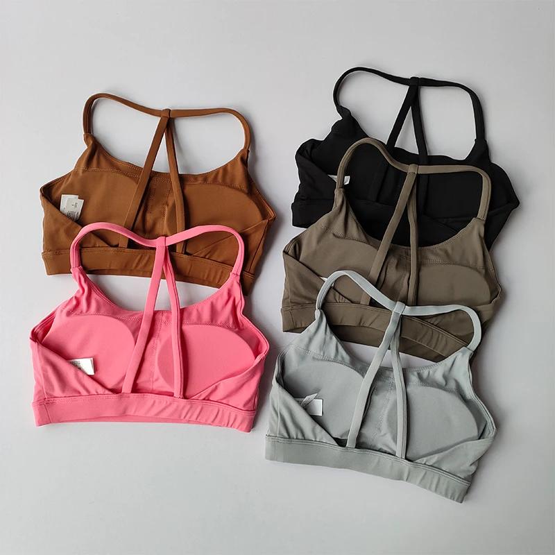 Soutien-gorge de sport dos nu pour femmes - Antichoc fitness, yoga, course séchage rapide