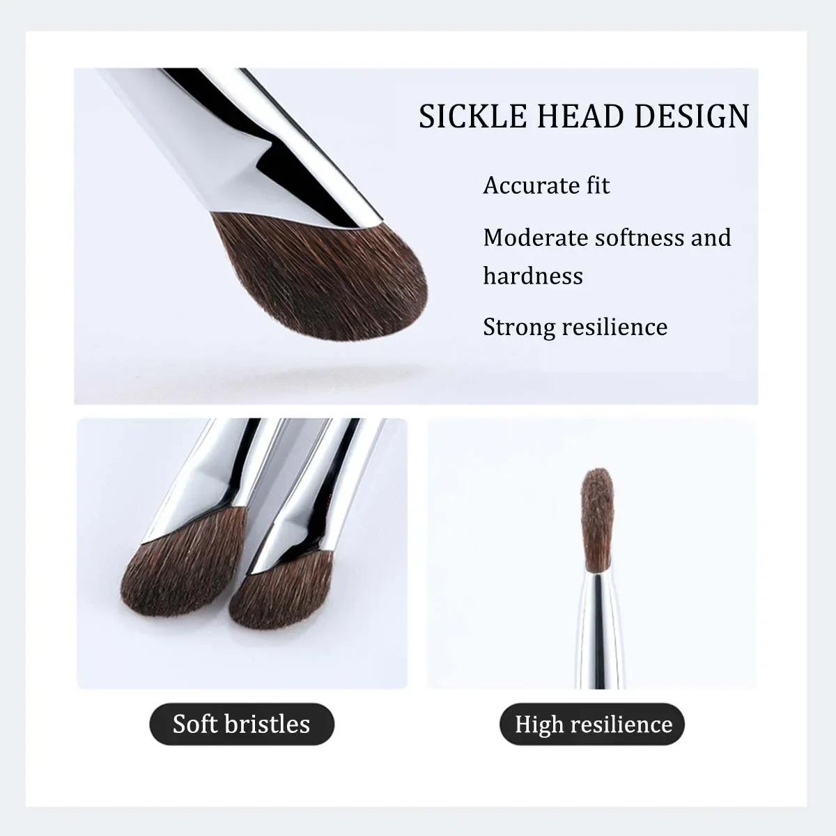 Pinceau d'ombre antarctique 3D pour contour du visage, brosse de maquillage, blush à tête douce, sur