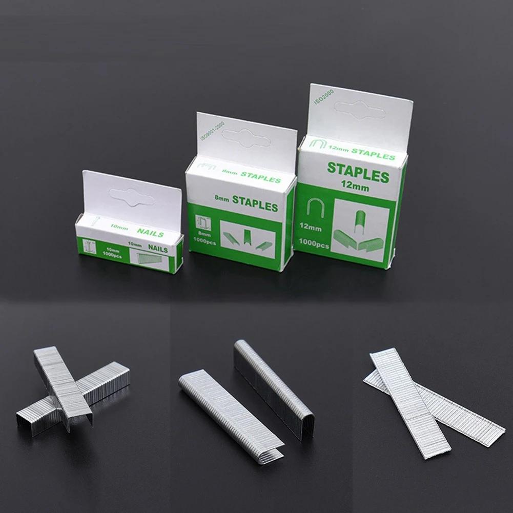 Agrafeuse à ongles en forme de U/porte/T, 1000 pièces, pour meubles en bois, usage domestique, pisto