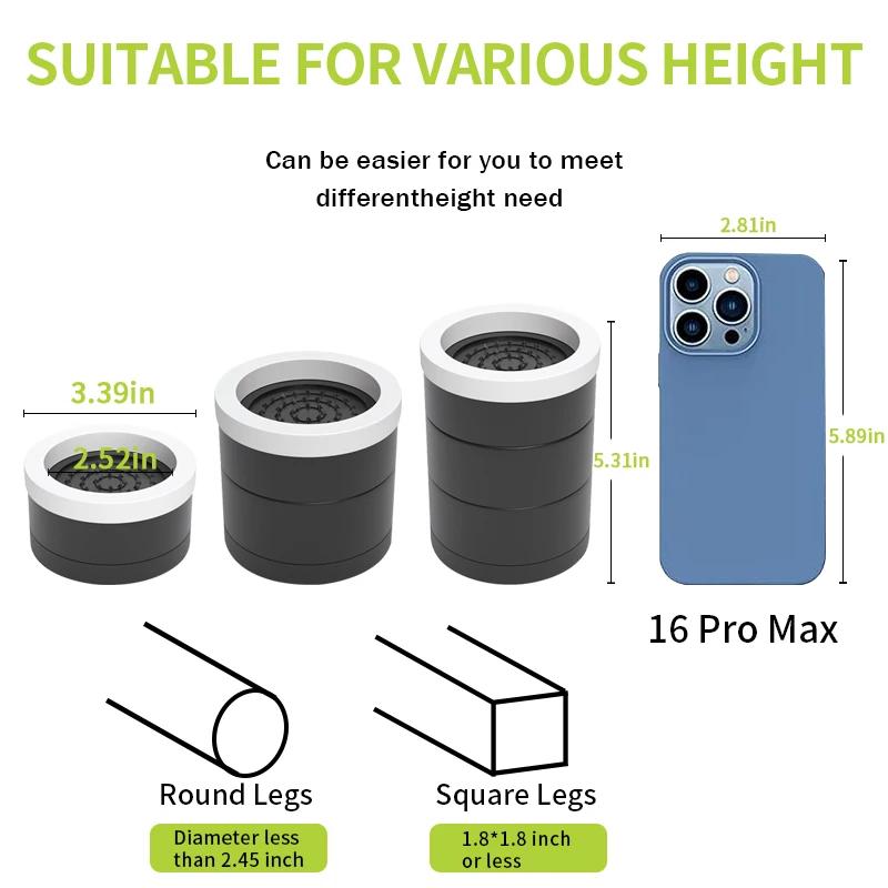 Coussinets de pieds rehaussants pour meubles empilables: coussinets de pieds de table, table à thé e