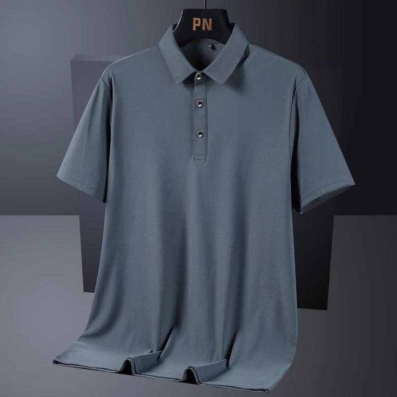 Été grande taille 7xl 8xl 9xl Polo hommes séchage rapide glace soie respirant Polo hommes surdimensi
