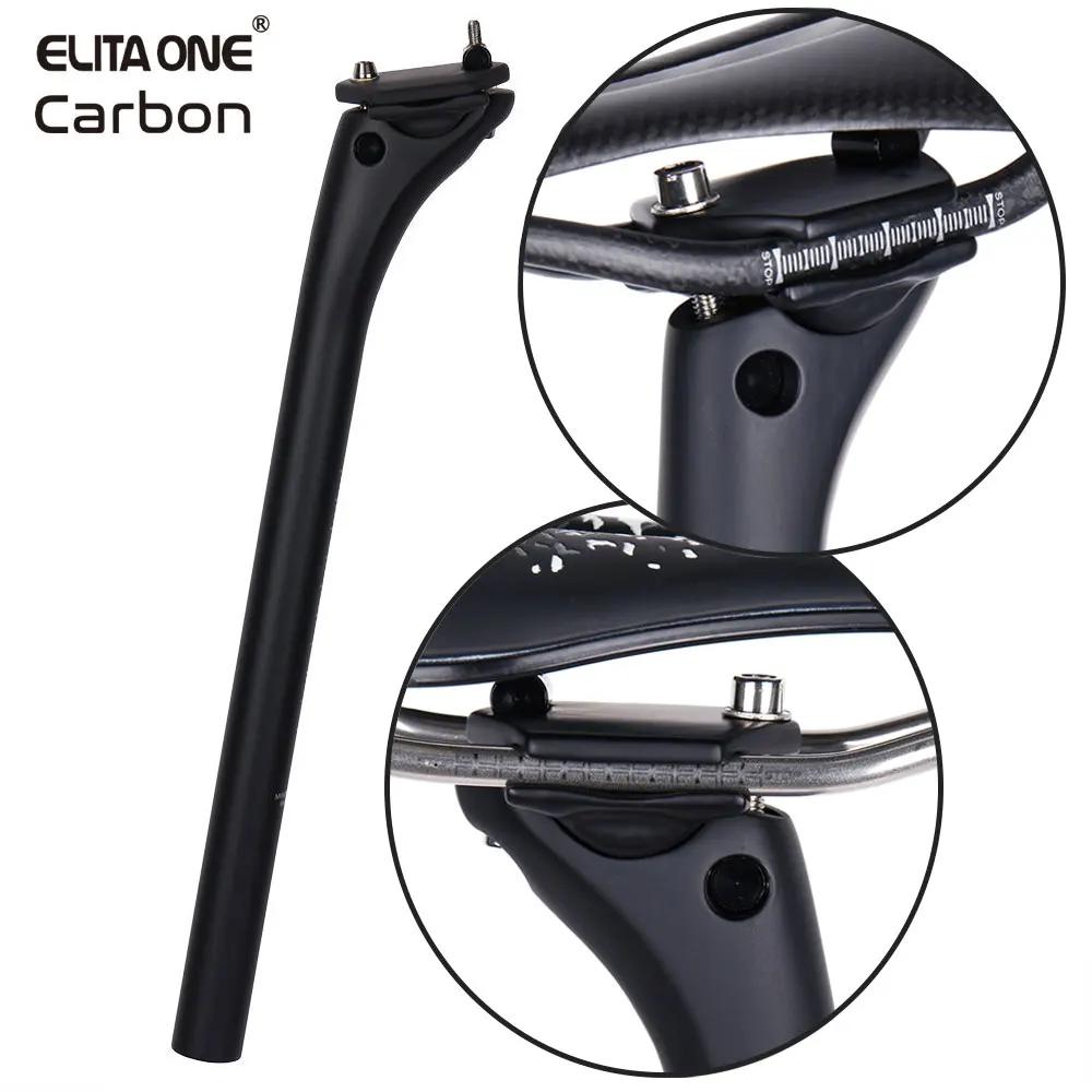 ELITAONE tige de selle en carbone vtt 27.2/30.9/31.6mm Offset 20mm tige de selle de vélo de route av