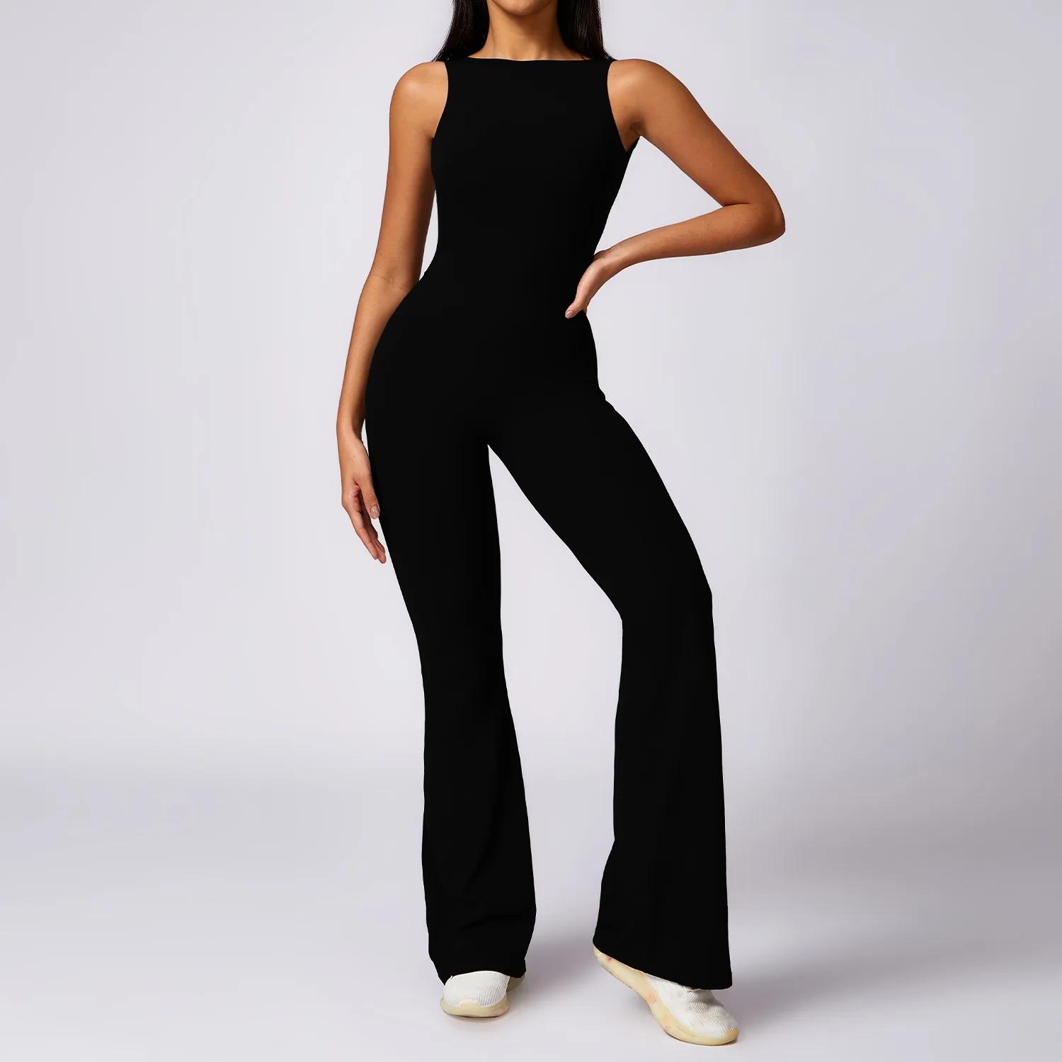 Ensemble yoga femme une pièce - Combinaison fitness legging body nouveau sport été