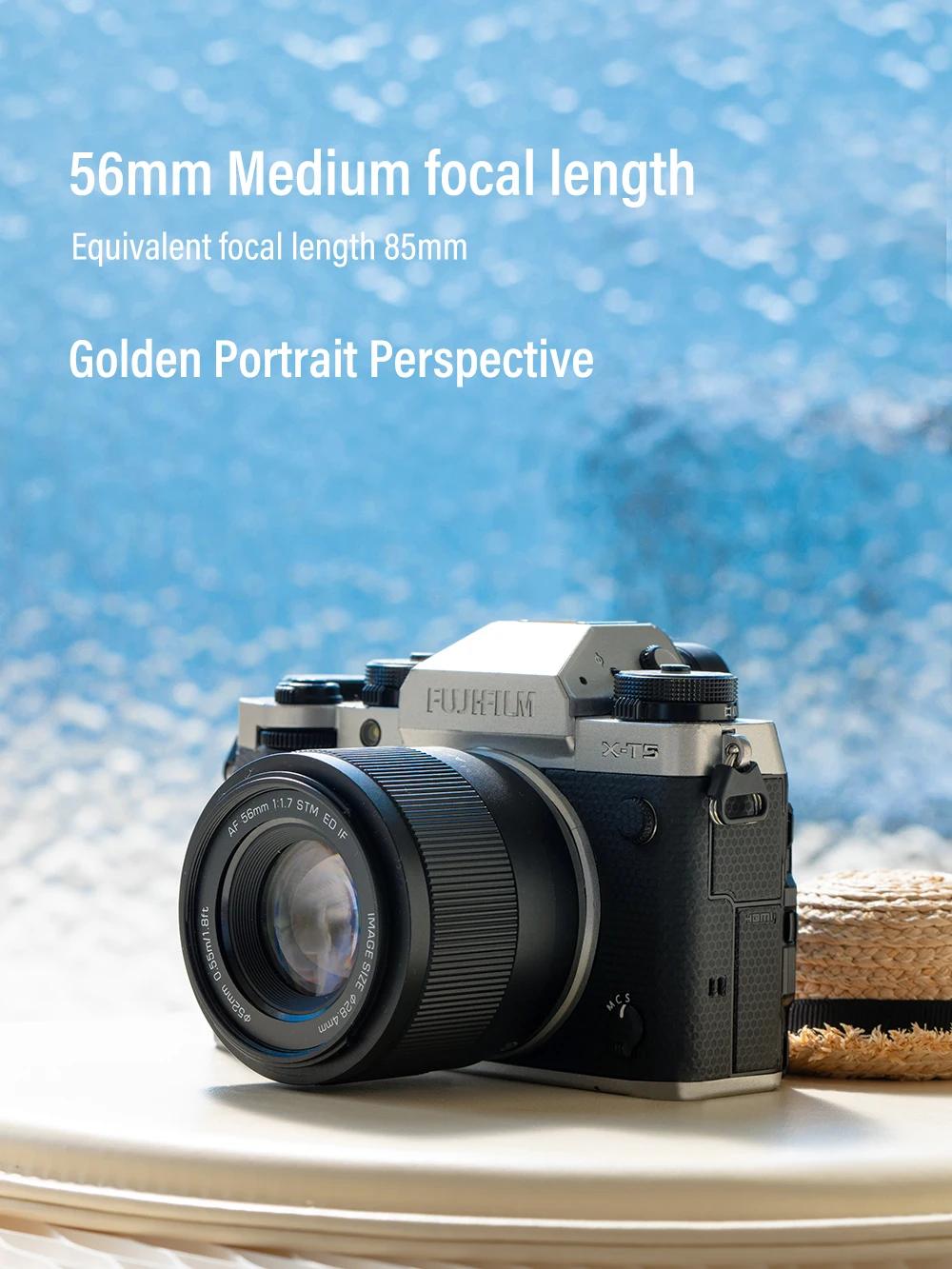 VILTROX 56mm f1.7 Objectif Fuji X Nikon Z Mount Objectif Auto Focus Portrait Objectif APS-C Pour Fuj
