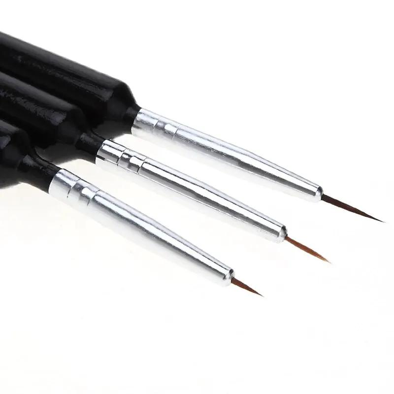 Ensemble de pinceaux à ongles professionnels, outils de manucure, conception de pointe, peinture, de