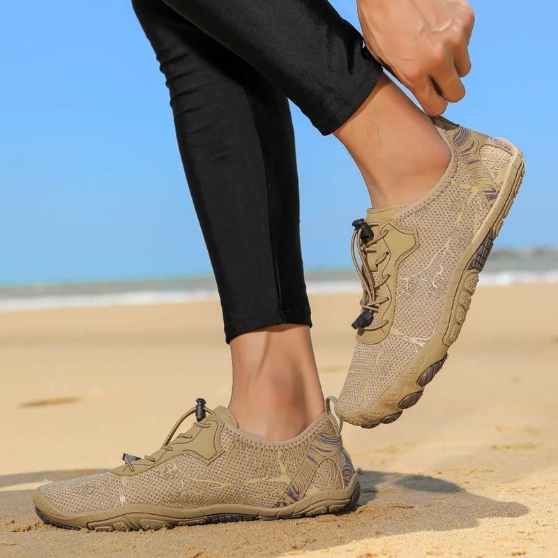 Chaussures de natation de plage d'été chaussures de pataugeoire en amont pieds nus pour hommes, chau