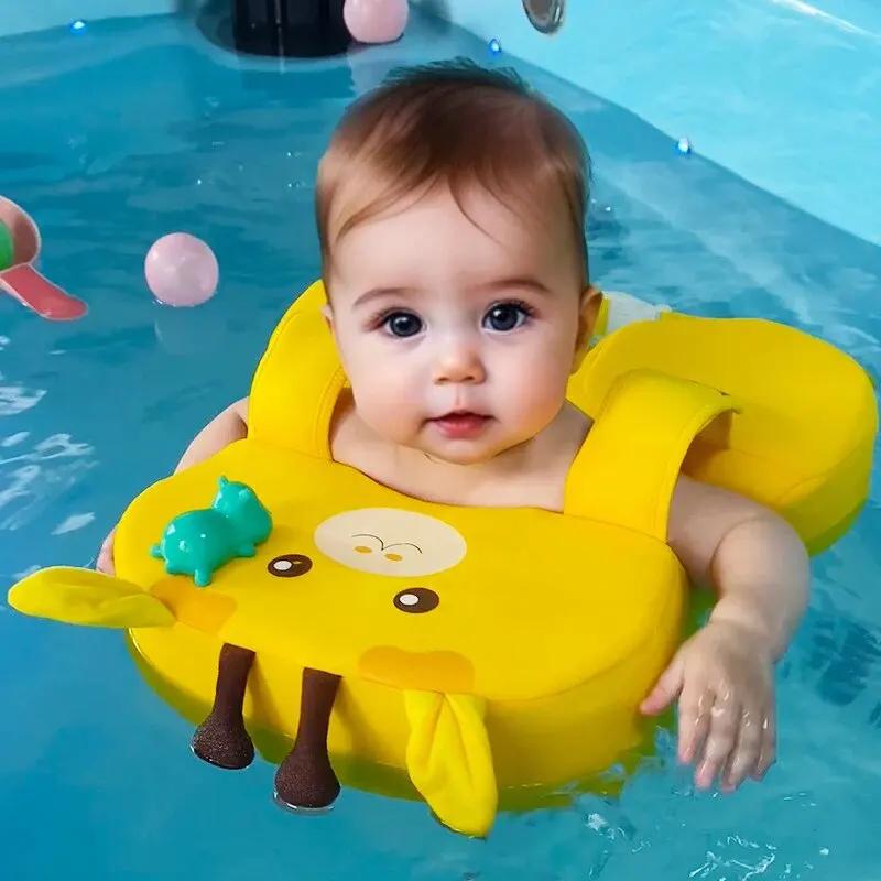 Flotteur de piscine non gonflable pour bébé, anneau flottant parfait pour les tout-petits et les enf