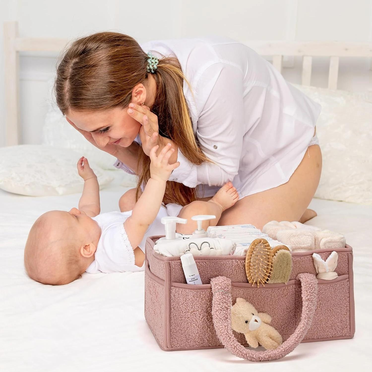 Organisateur de caddie à couches pour bébé, pour Table à langer, empiloirs et caddies en peluche, sa