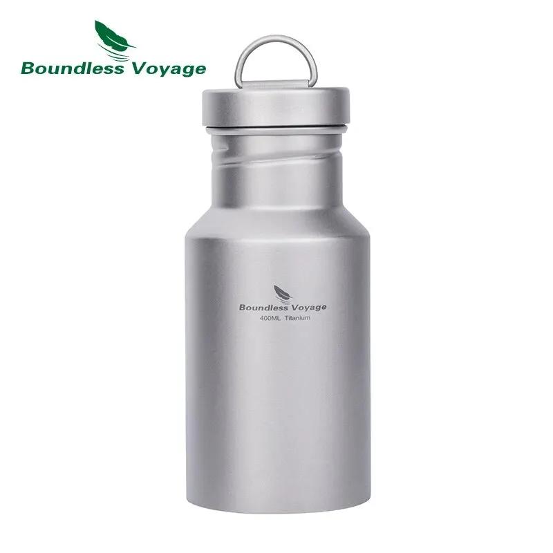 Bouteille d'eau en titane Voyage sans limites avec couvercle, bouteille de Sport réutilisable anti-f