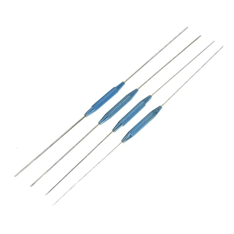 Instruments ophtalmiques en acier inoxydable 4 pièces/ensemble, sonde lacrimal, équipement de micros