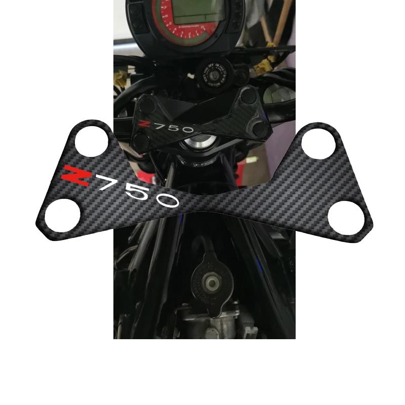 Autocollant 3D en Fibre de Carbone Étanche pour Moto Kawasaki Z750 Z 750, Tampon Protecteur de Carbu